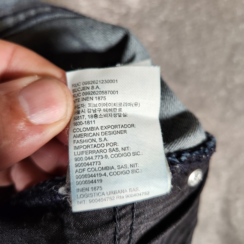 Calvin Klein Jeans Women's 49X29 (Tag 50X30) High-Rise Straight Leg Blue 41AN785 - Picture 16 of 16